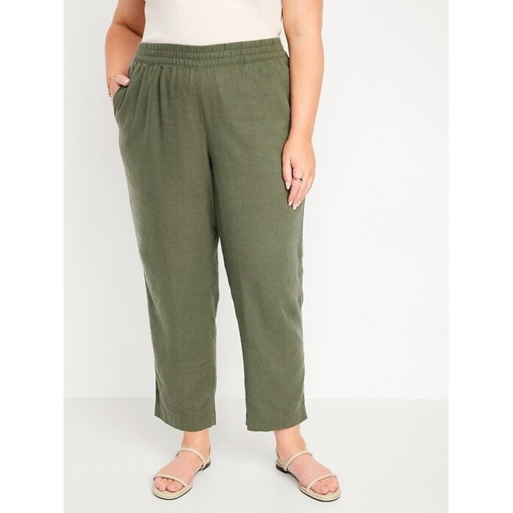 Old‎ Navy NEW XXL Tall Olive Green High Rise Straight Pants